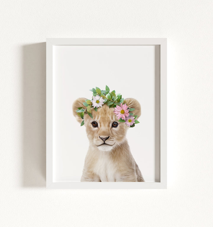 Baby Lion Framed Art