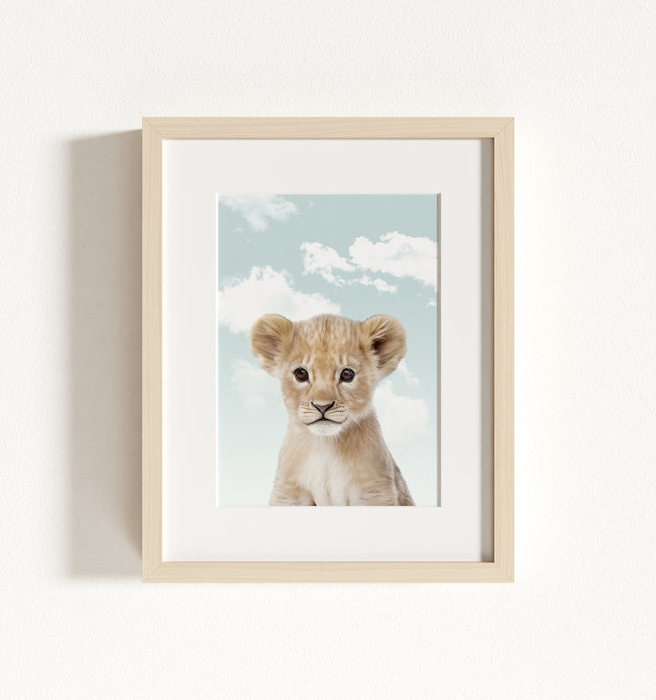 Baby Lion Framed Art