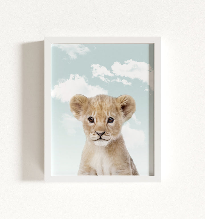 Baby Lion Framed Art