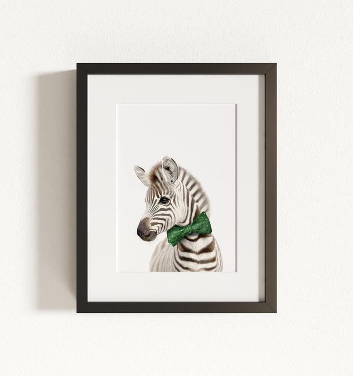 Baby Zebra Framed Art