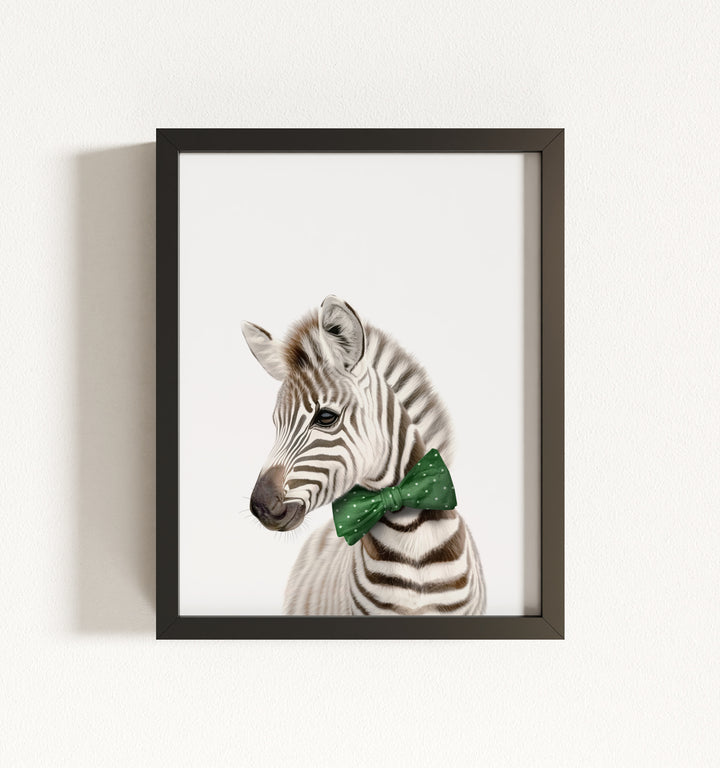 Baby Zebra Framed Art