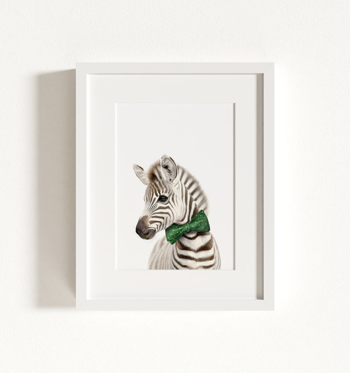 Baby Zebra Framed Art