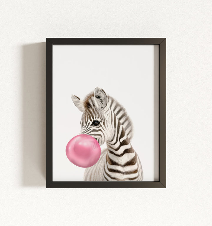 Baby Zebra Framed Art