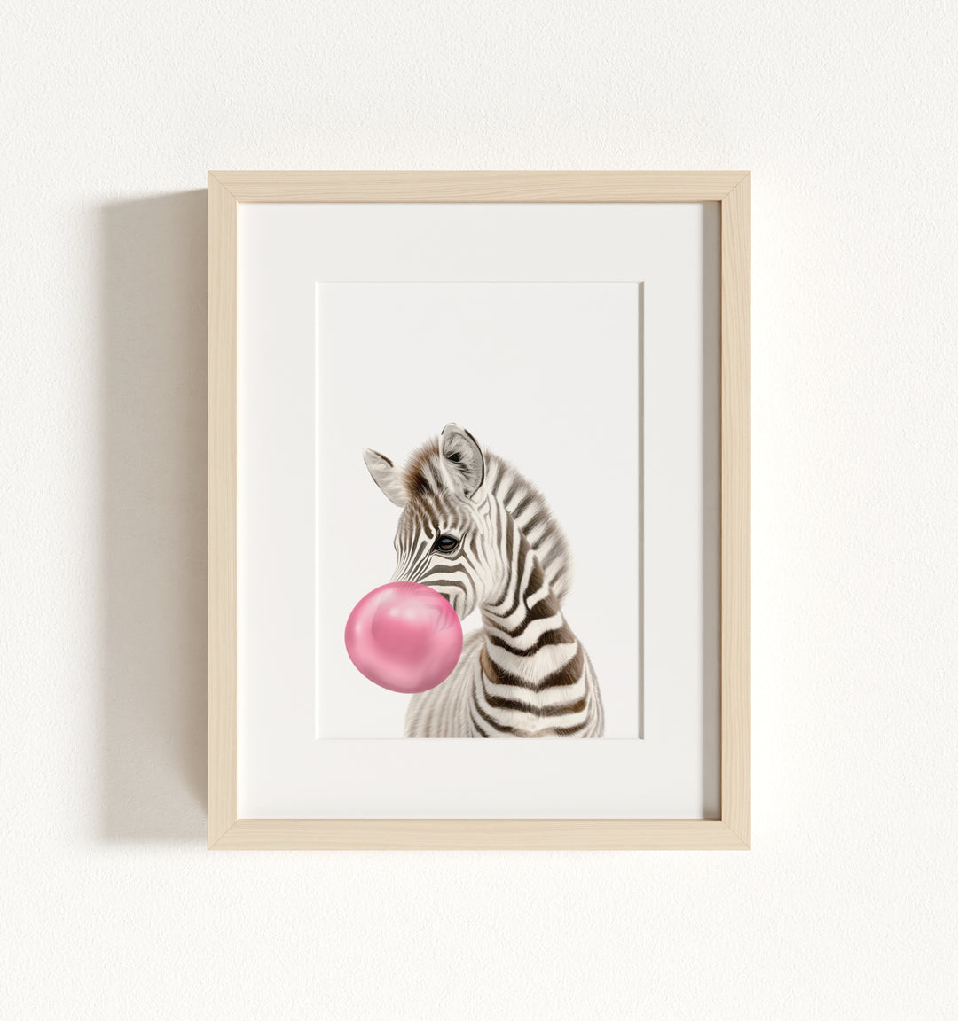 Baby Zebra Framed Art