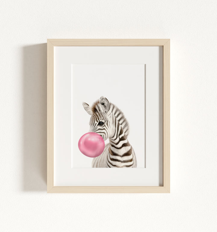 Baby Zebra Framed Art