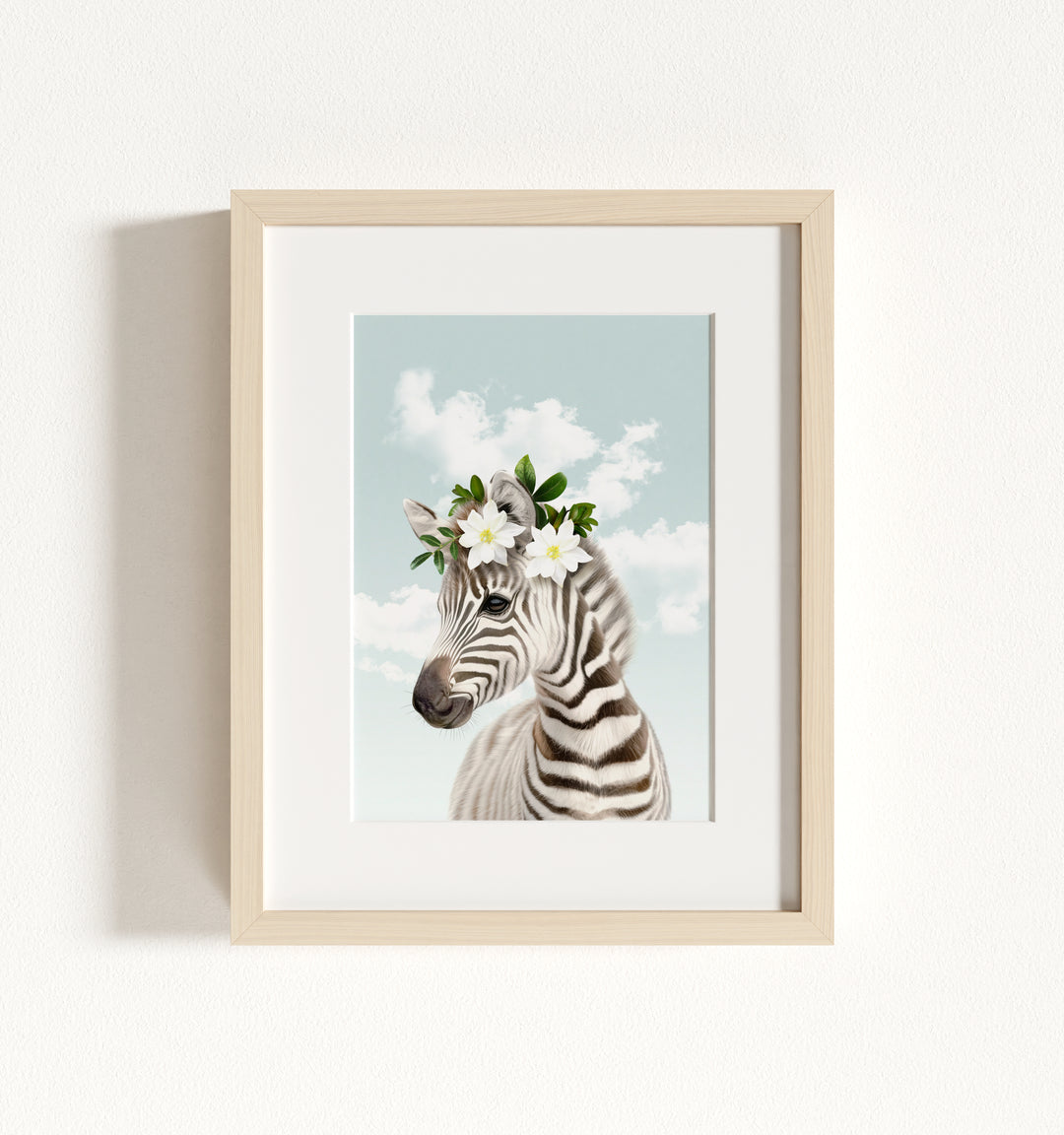 Baby Zebra Framed Art