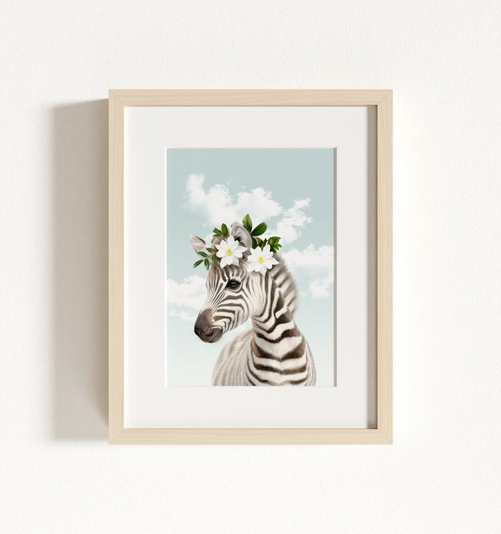 Baby Zebra Framed Art