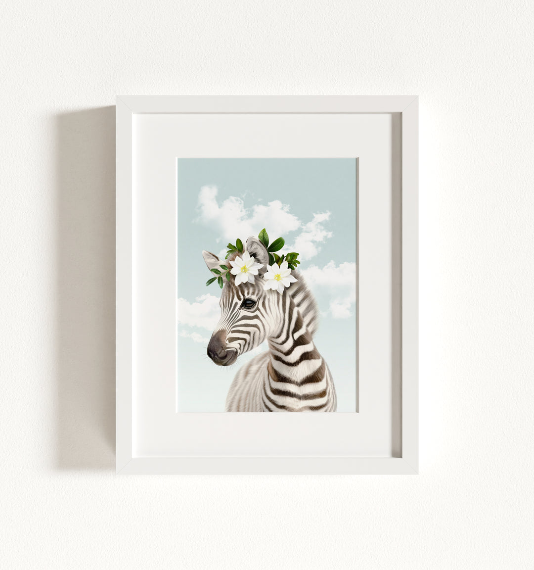 Baby Zebra Framed Art
