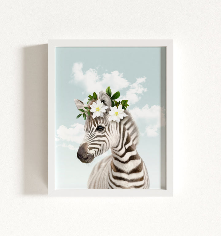 Baby Zebra Framed Art