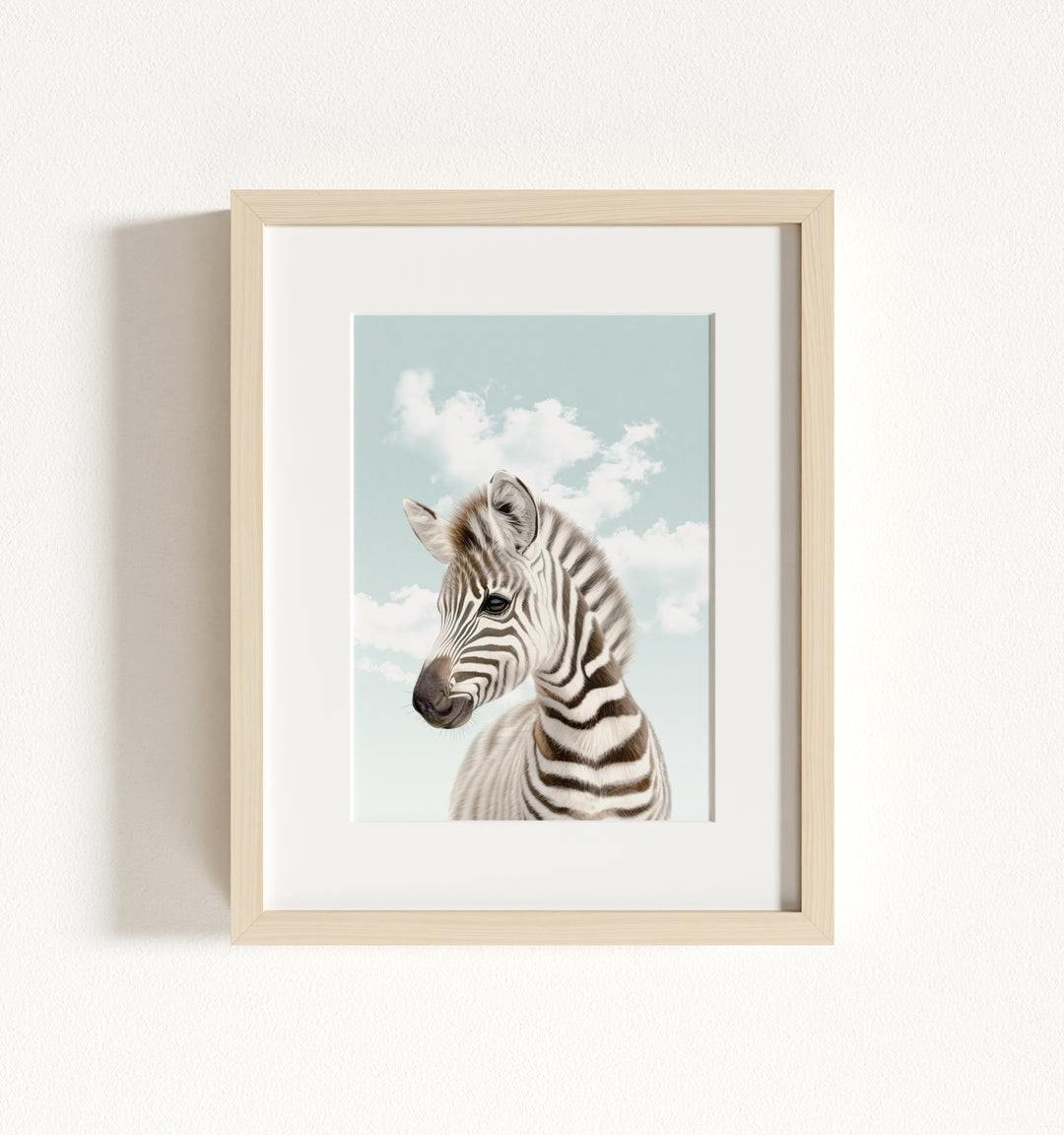 Baby Zebra Framed Art