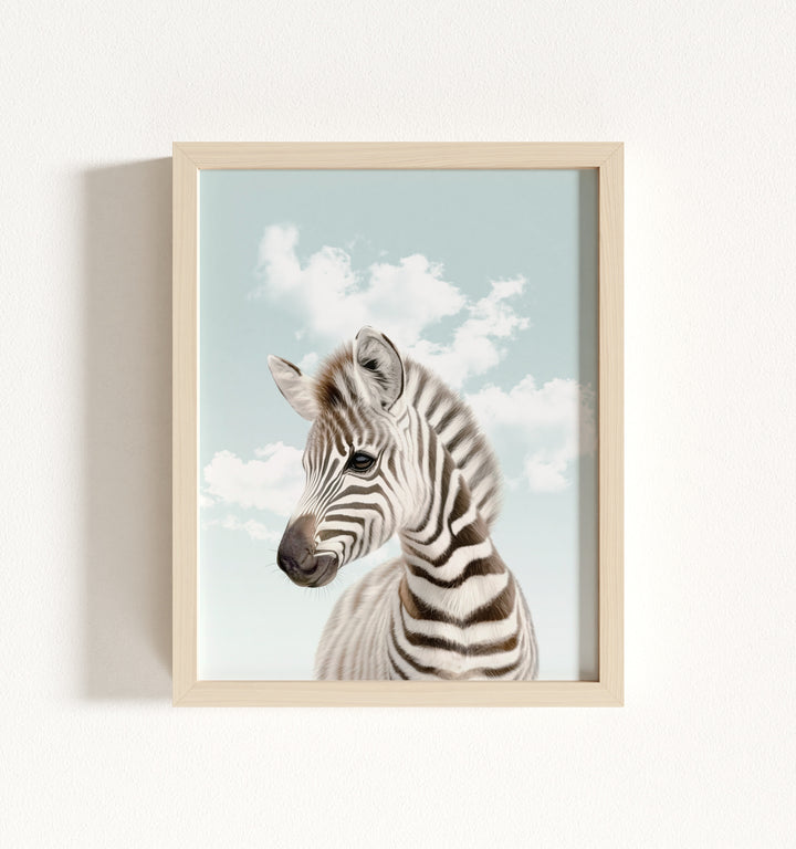 Baby Zebra Framed Art
