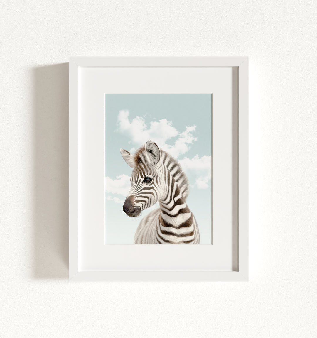 Baby Zebra Framed Art