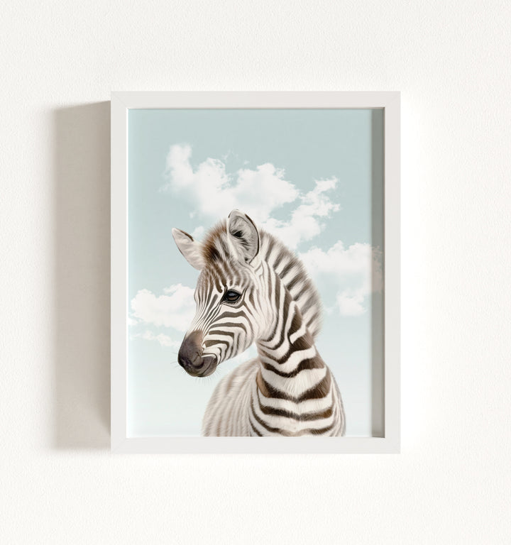 Baby Zebra Framed Art