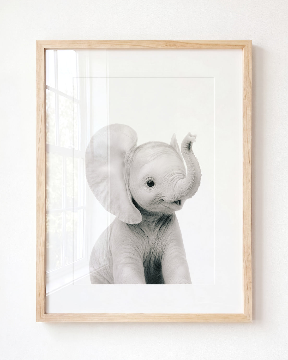 Baby Elephant - Framed Art