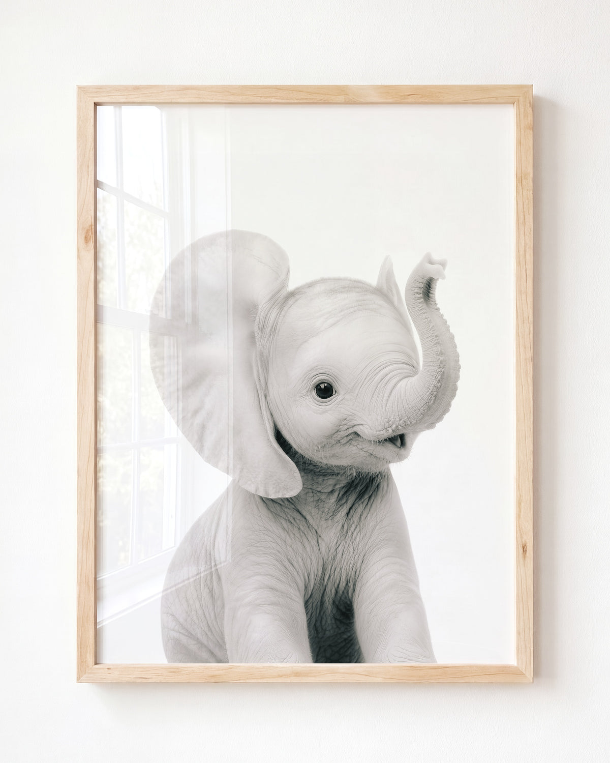 Baby Elephant - Framed Art