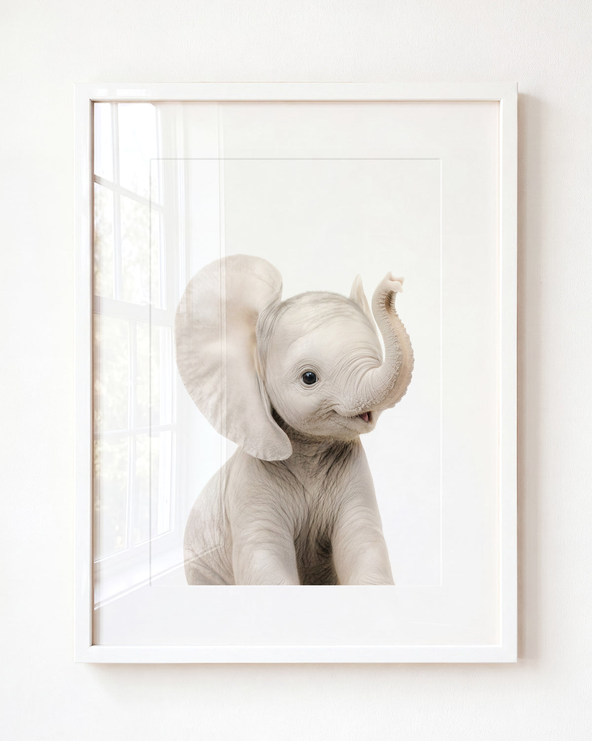 Baby Elephant - Framed Art