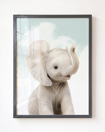 Baby Elephant - Framed Art