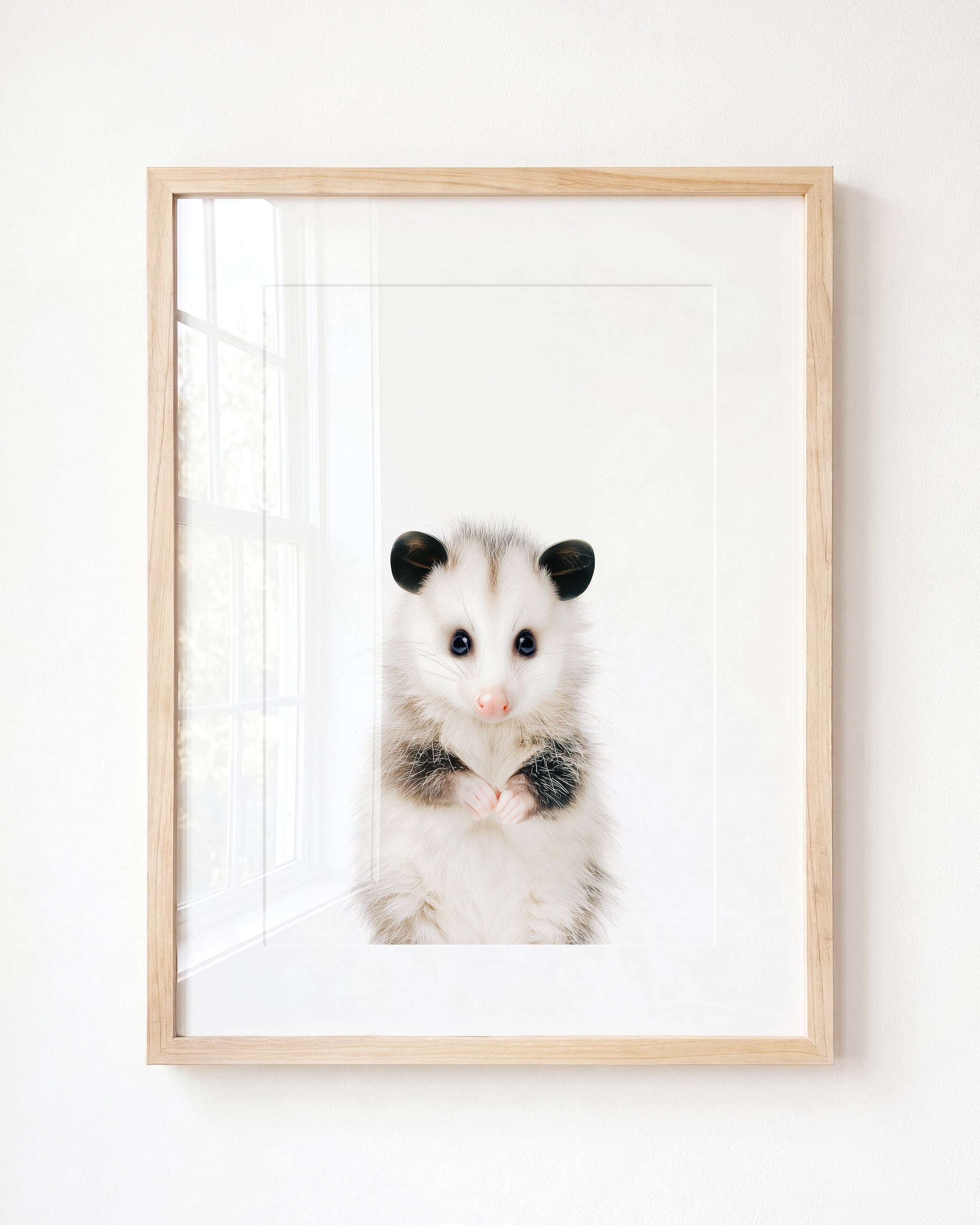 baby-opossum_classic_natural-frame-with-mat_wall-art-by-the-crown-prints_the-crown-prints.jpg