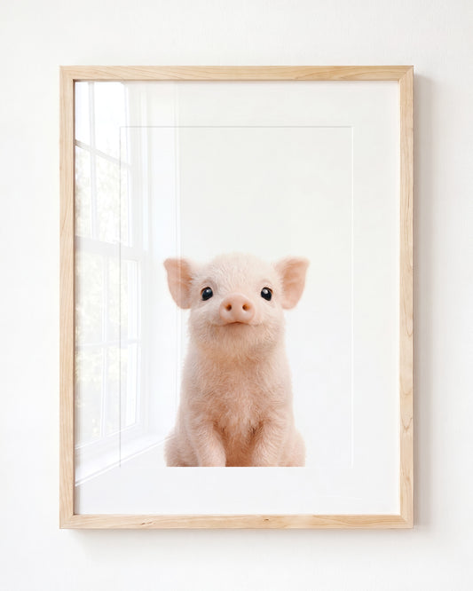 Baby Pig — Framed Art