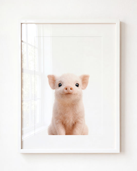 Baby Pig — Framed Art