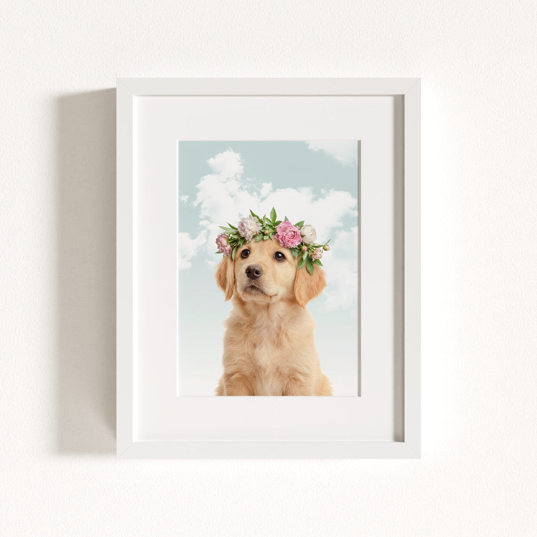 Baby Puppy Golden Retriever Portrait