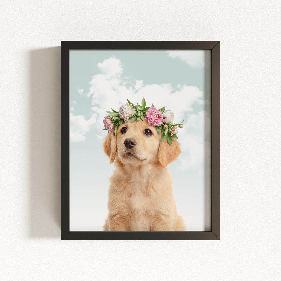 Baby Puppy Golden Retriever Portrait