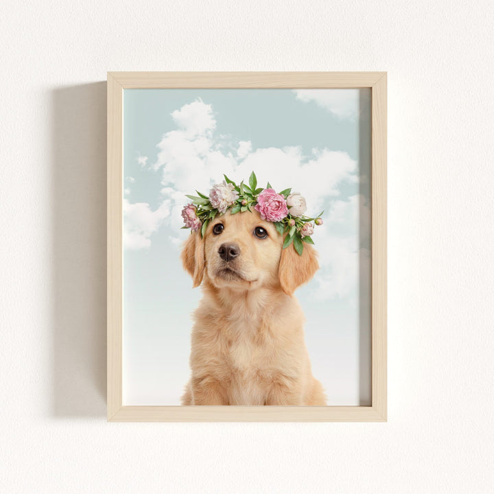 Baby Puppy Golden Retriever Portrait