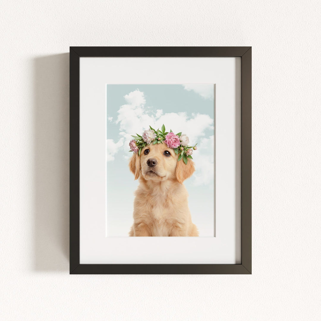 Baby Puppy Golden Retriever Portrait