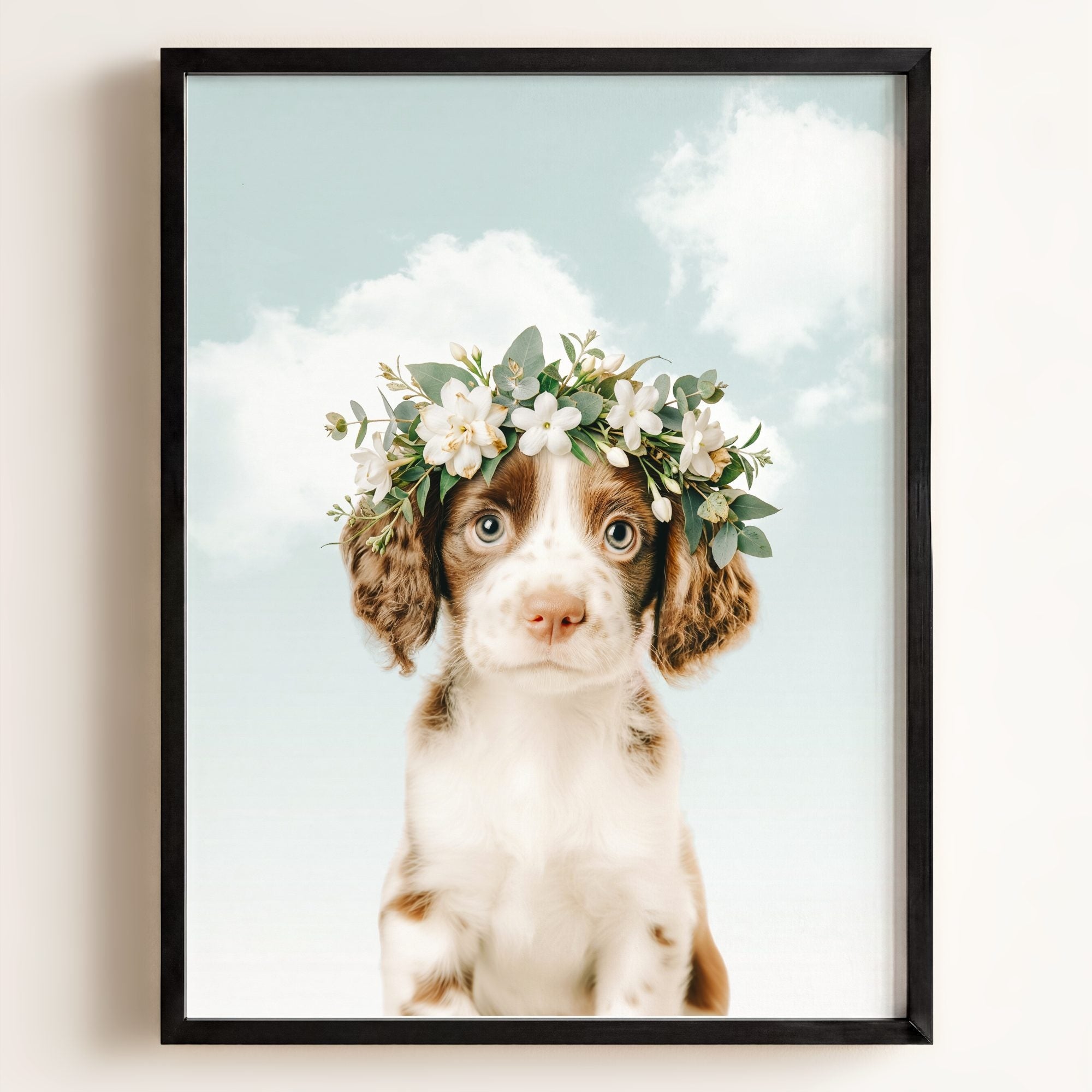 Baby Puppy Springer Spaniel Portrait