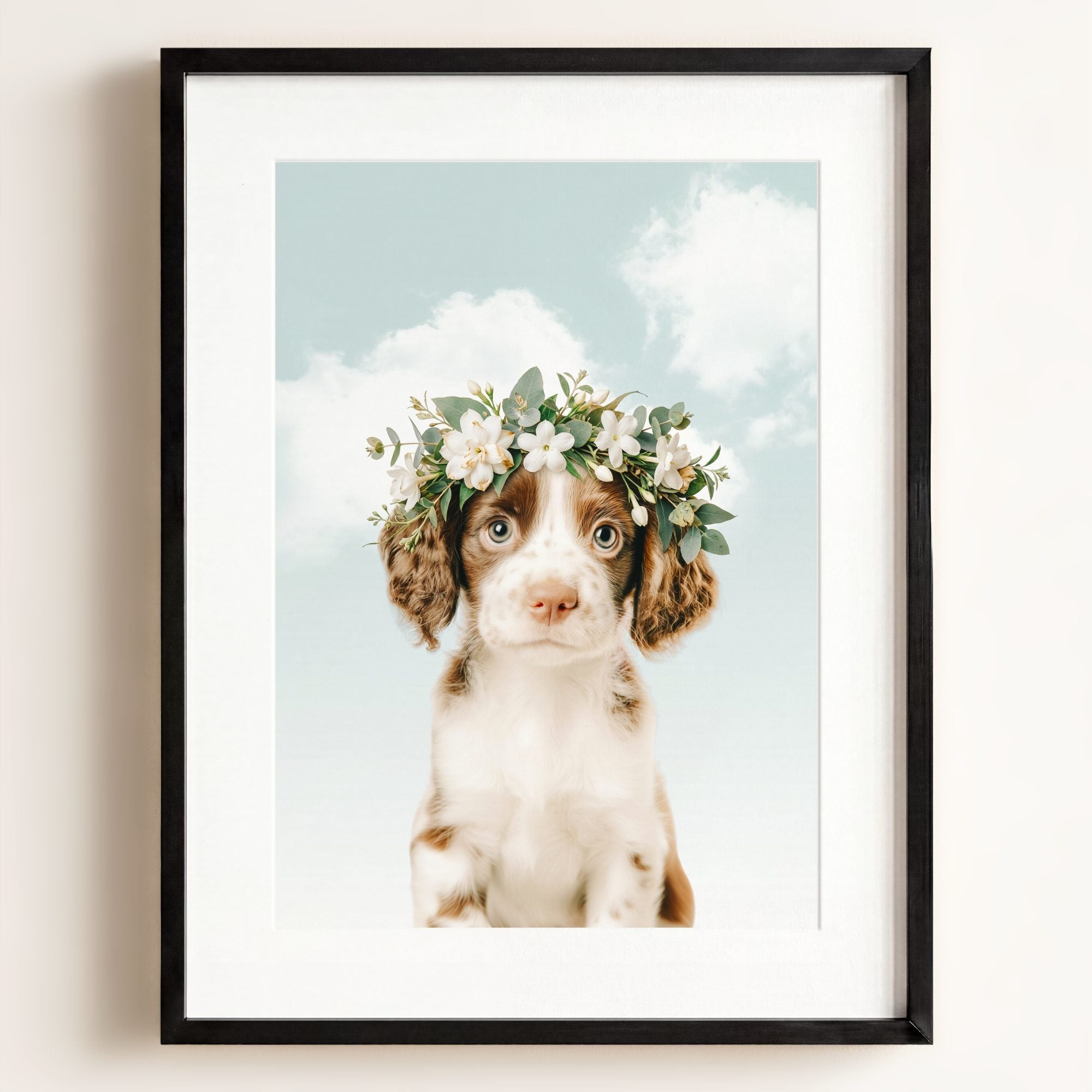 Baby Puppy Springer Spaniel Portrait