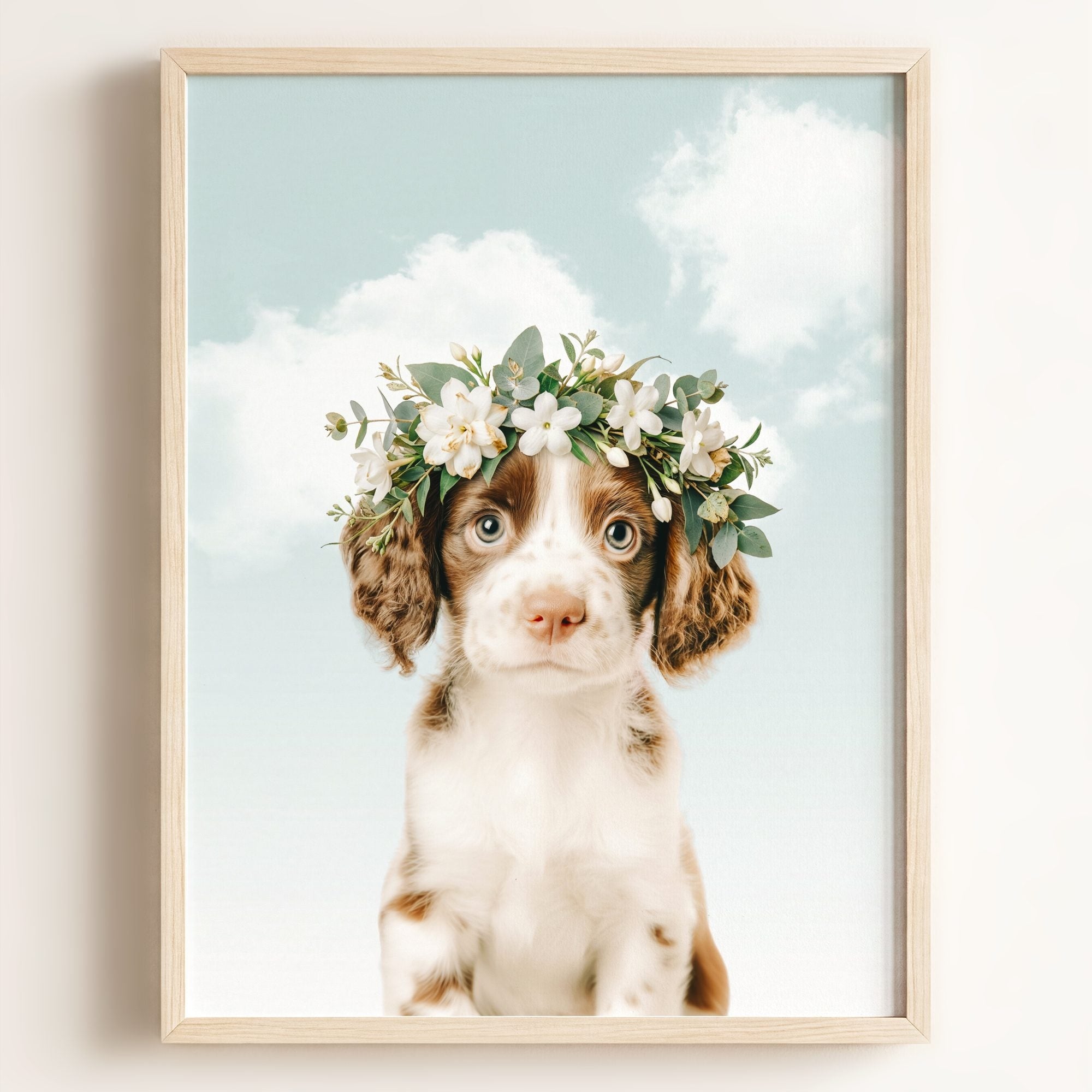 Baby Puppy Springer Spaniel Portrait