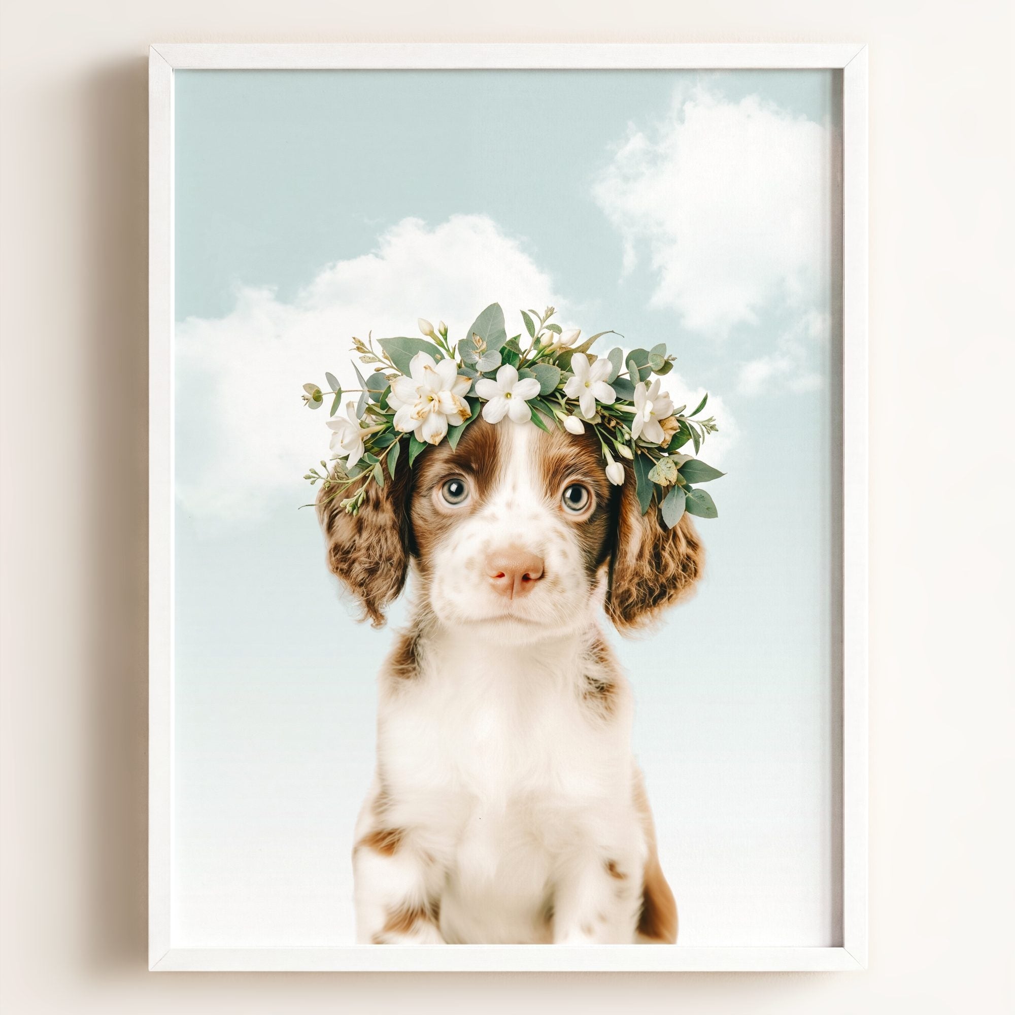 Baby Puppy Springer Spaniel Portrait