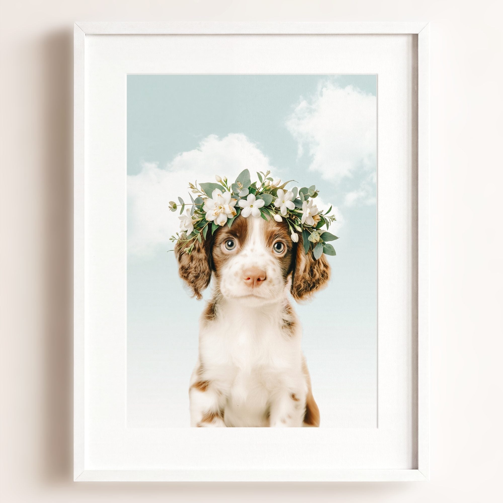 Baby Puppy Springer Spaniel Portrait