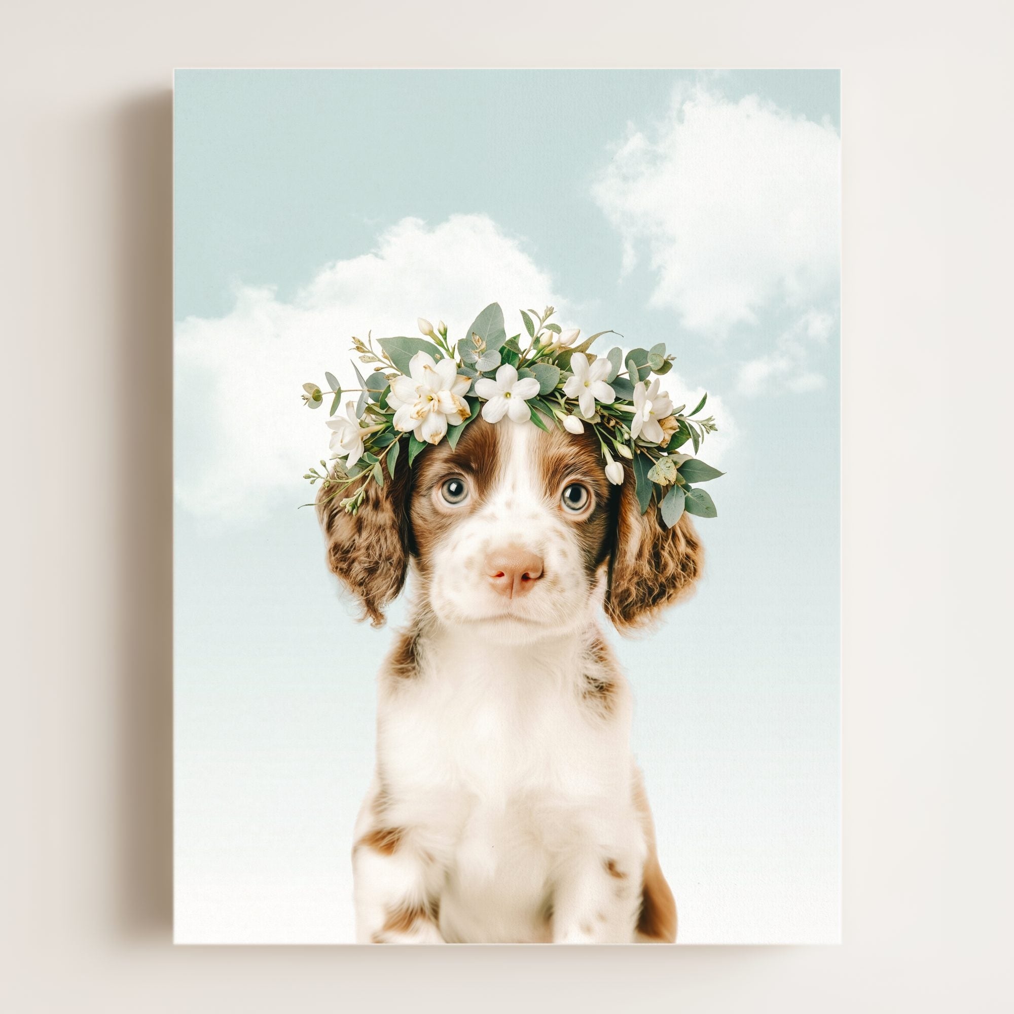 Baby Puppy Springer Spaniel Portrait