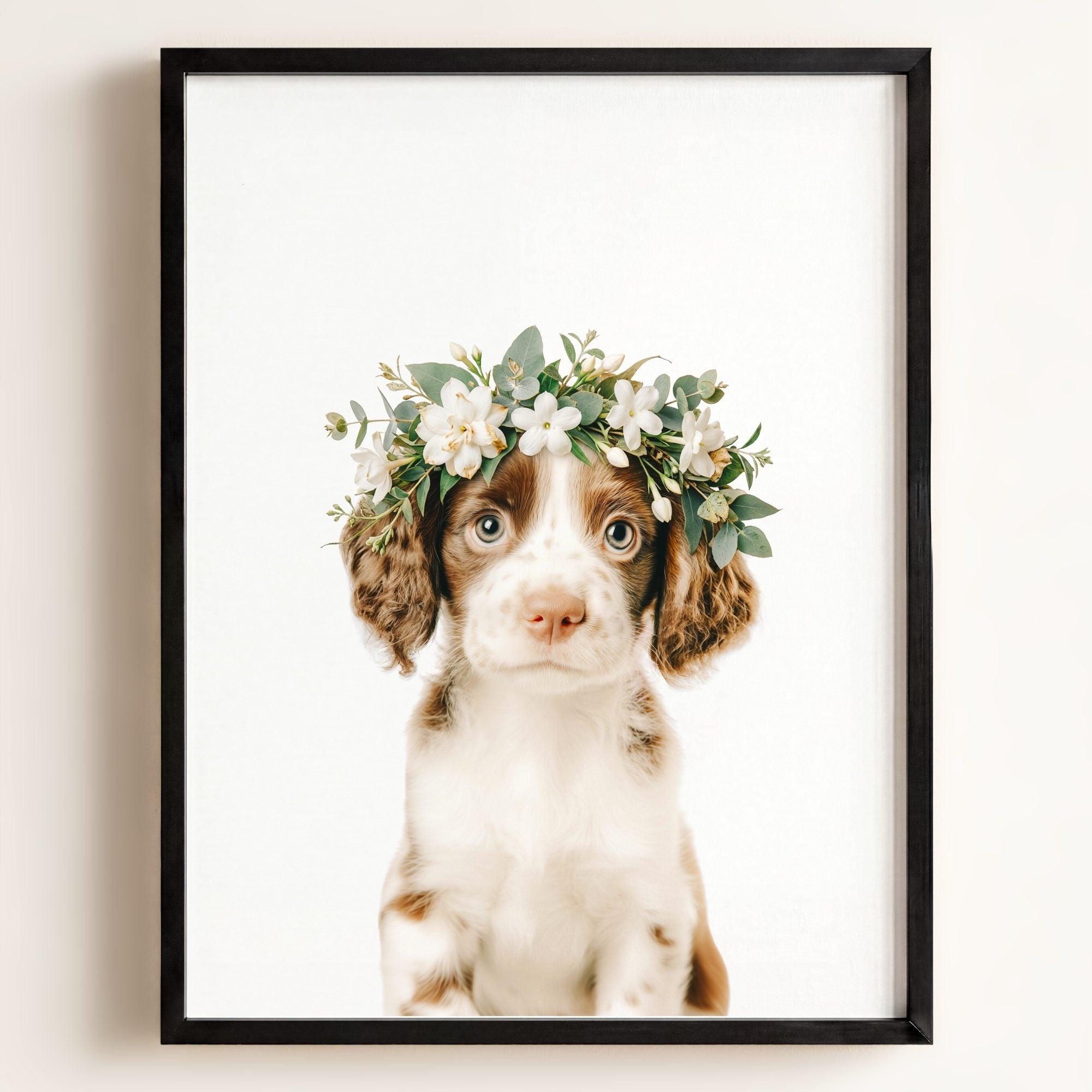 Baby Puppy Springer Spaniel Portrait