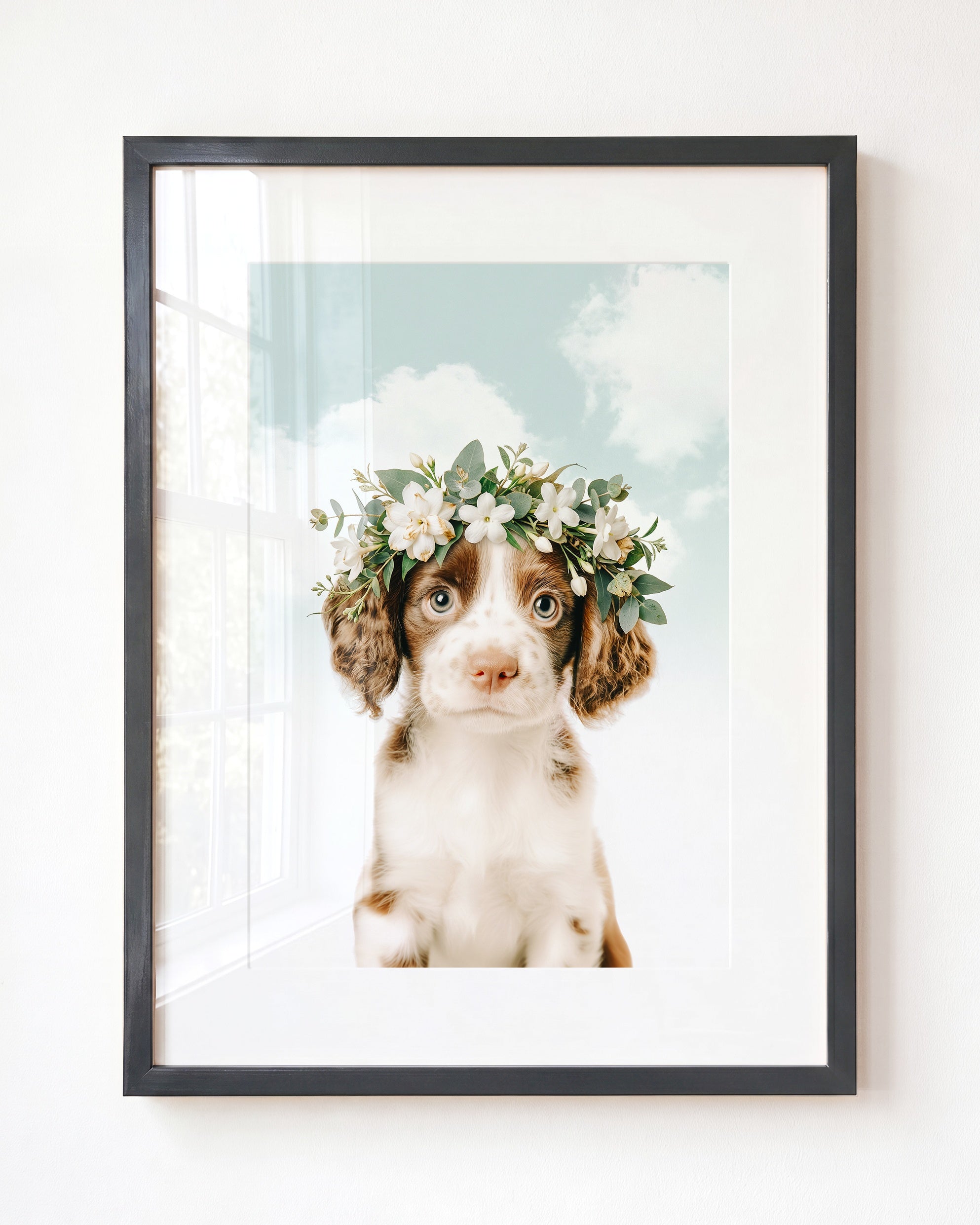 Baby Puppy Springer Spaniel Portrait