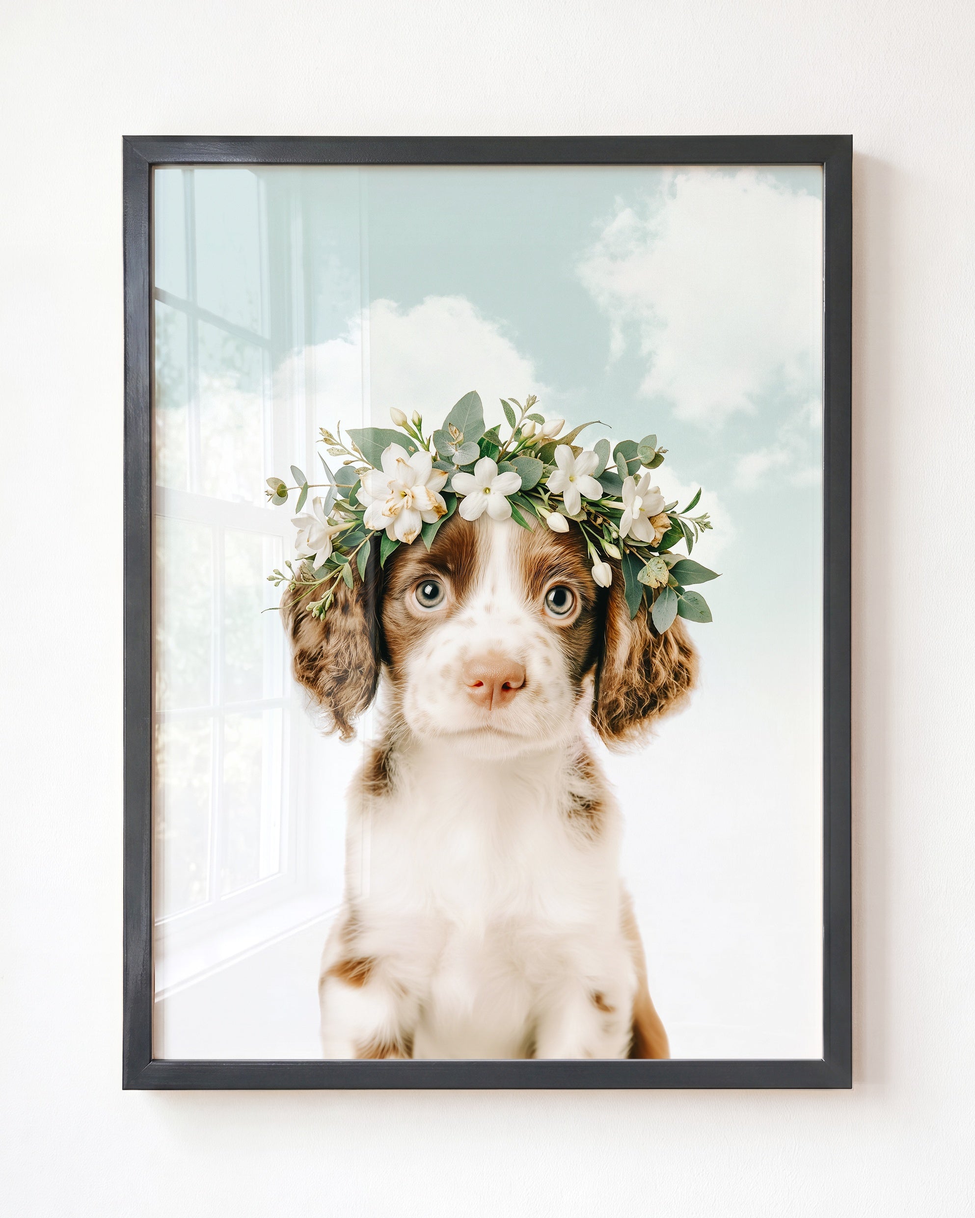 Baby Puppy Springer Spaniel Portrait