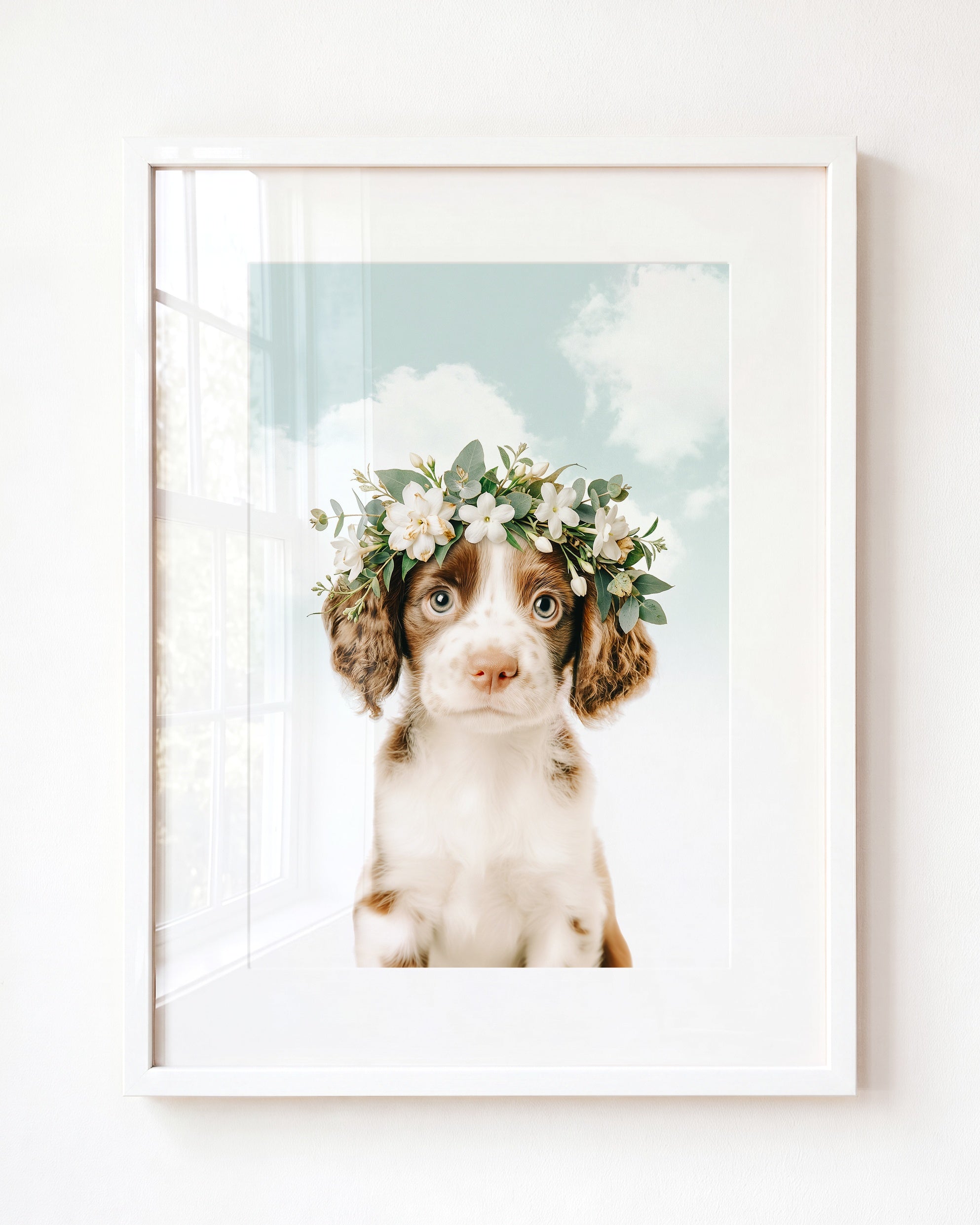 Baby Puppy Springer Spaniel Portrait