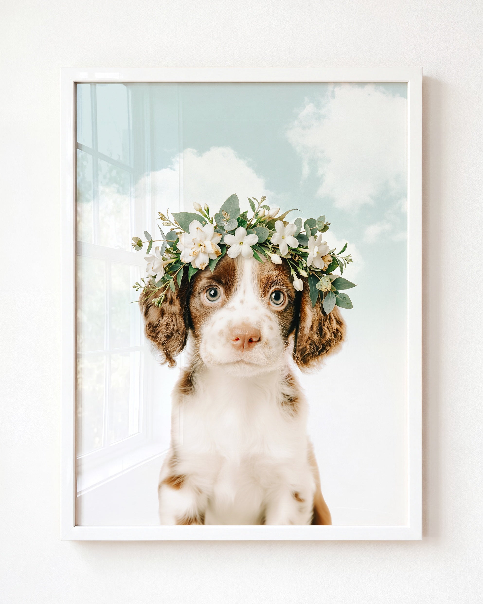 Baby Puppy Springer Spaniel Portrait