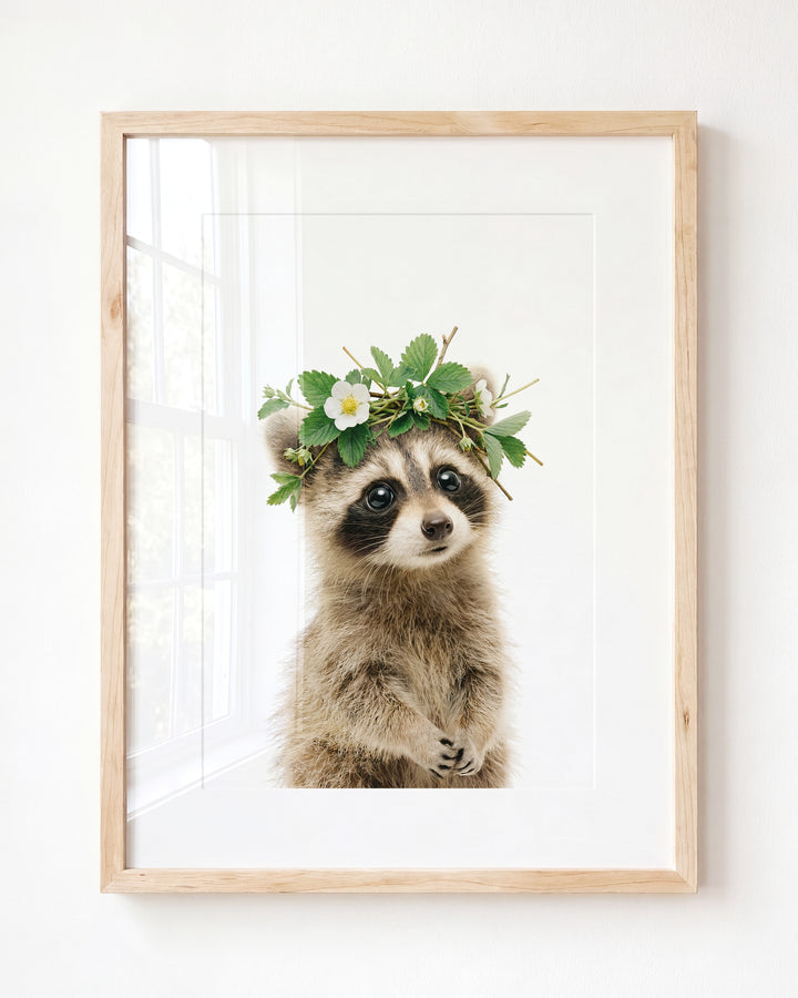 Baby Raccoon — Framed