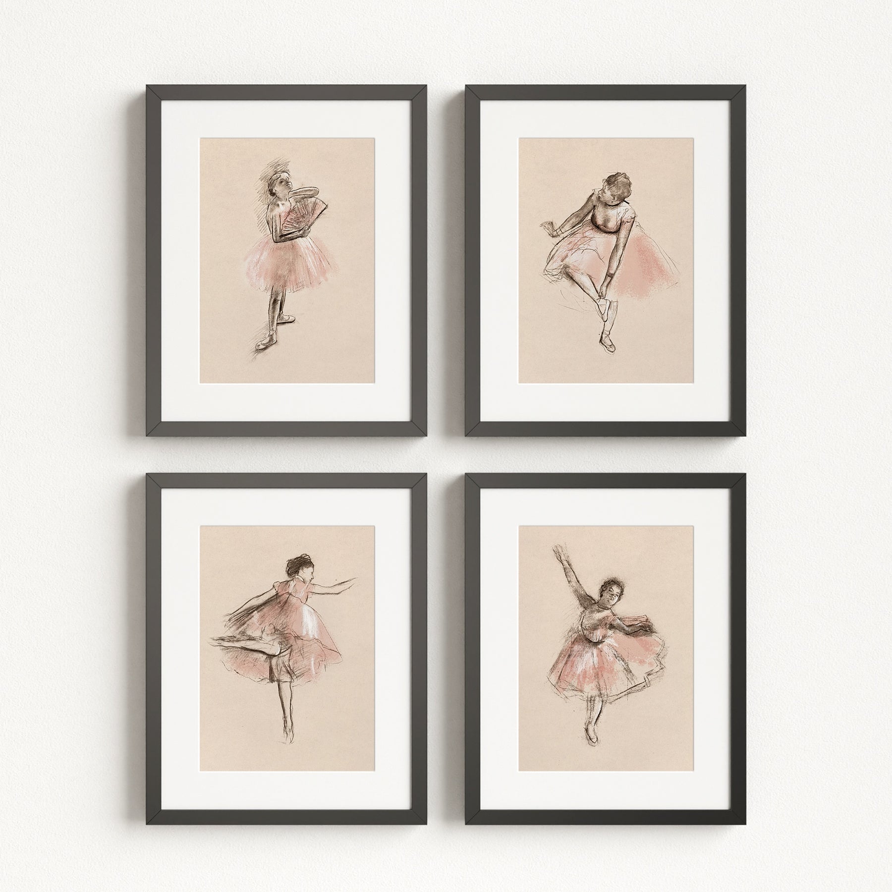 Ballet Sketches Girl Room Decor Prints - Dancer A · 5x7 · Fine Art ...