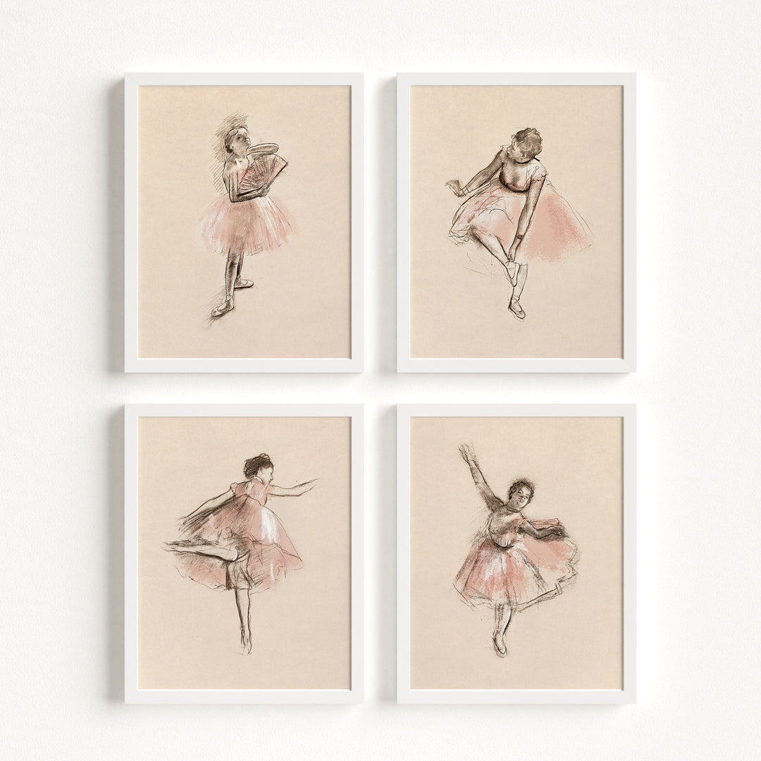 Ballet Sketches Girl Room Decor Prints
