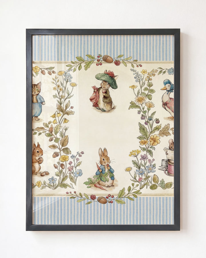 Beatrix Potter Storybook Friends Personalized Art