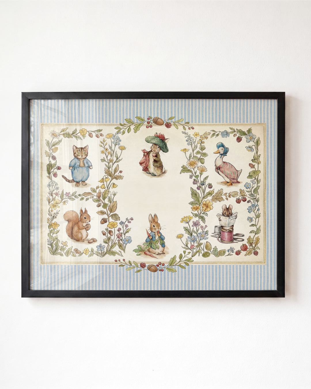 Beatrix Potter Storybook Friends Personalized Art