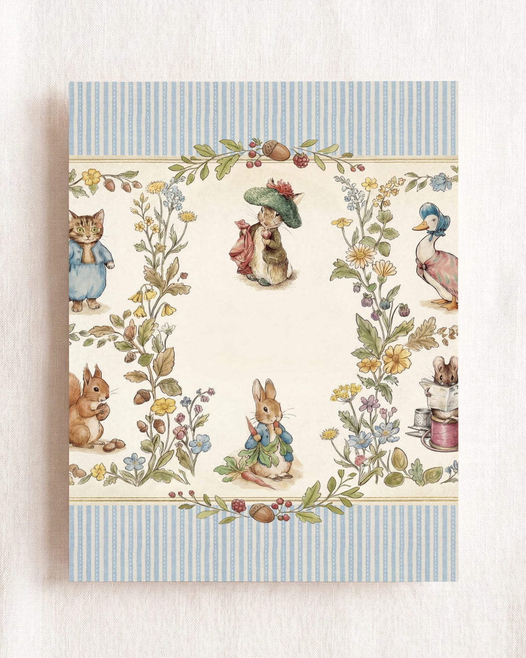Beatrix Potter Storybook Friends Personalized Art