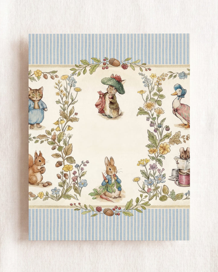 Beatrix Potter Storybook Friends Personalized Art
