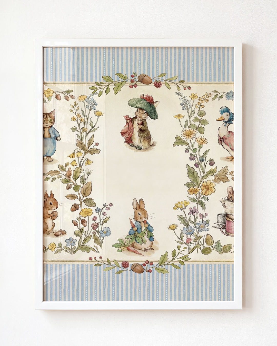 Beatrix Potter Storybook Friends Personalized Art