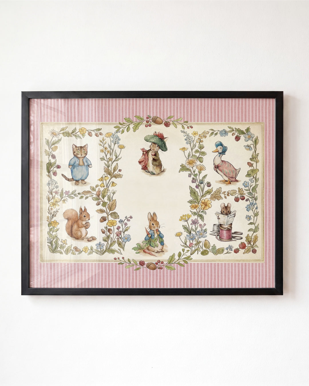 Beatrix Potter Storybook Friends Personalized Art