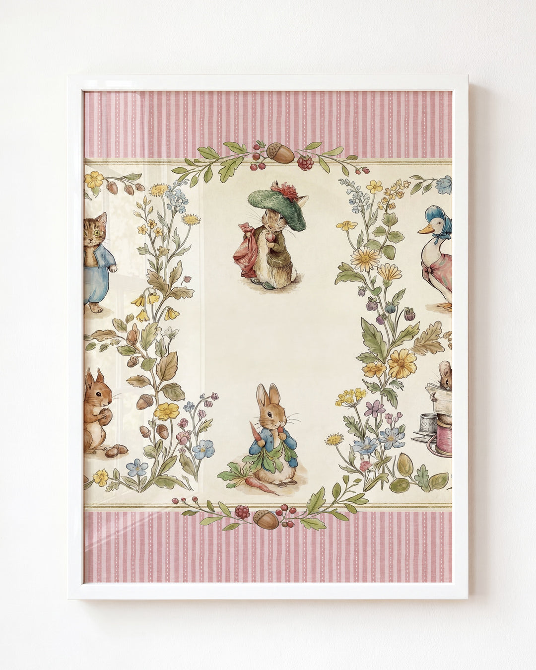 Beatrix Potter Storybook Friends Personalized Art