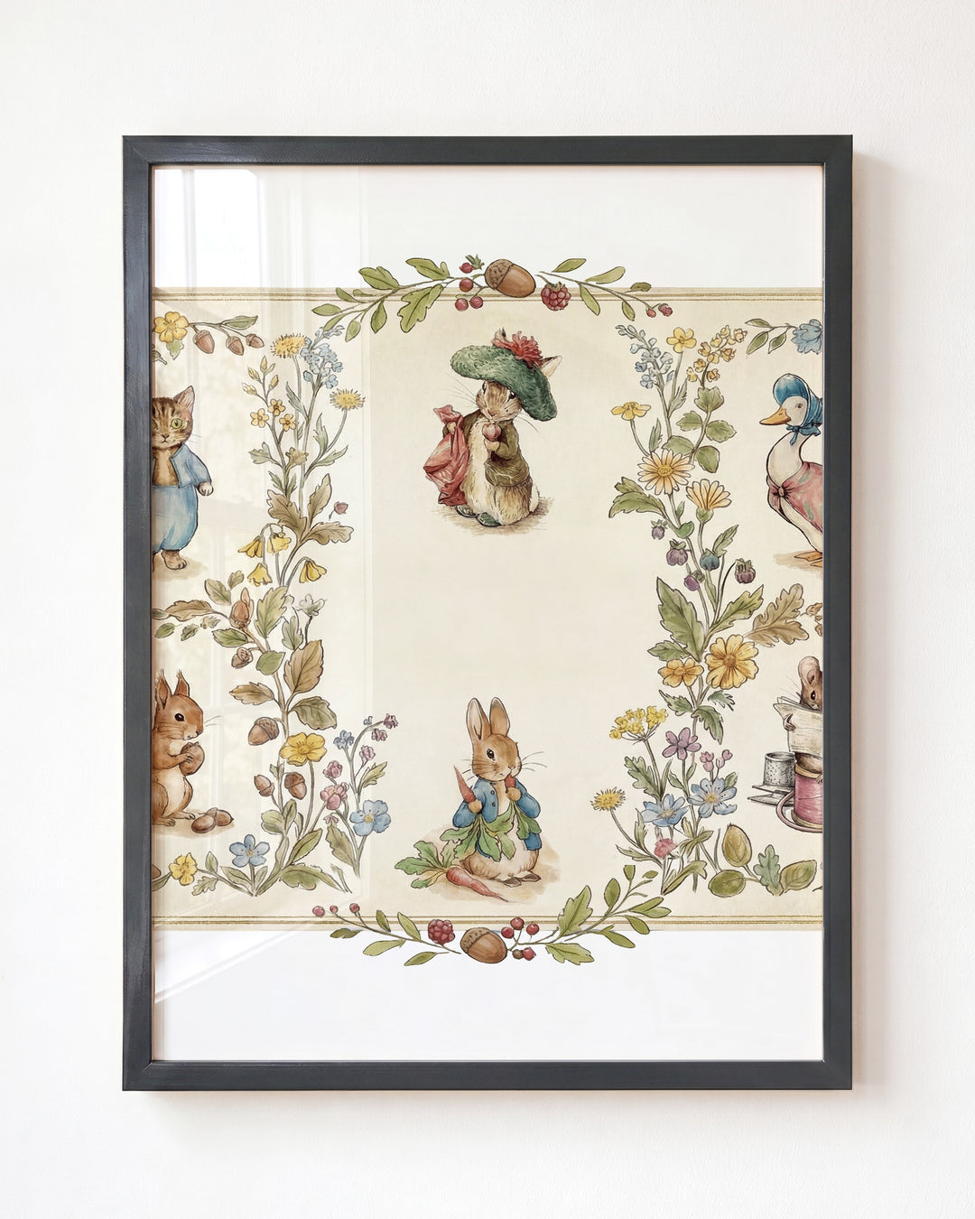 Beatrix Potter Storybook Friends Personalized Art